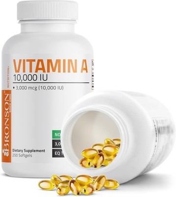 Vitamina A Premium sin OGM para piel, ojos y cabello sanos, 250 cápsulas