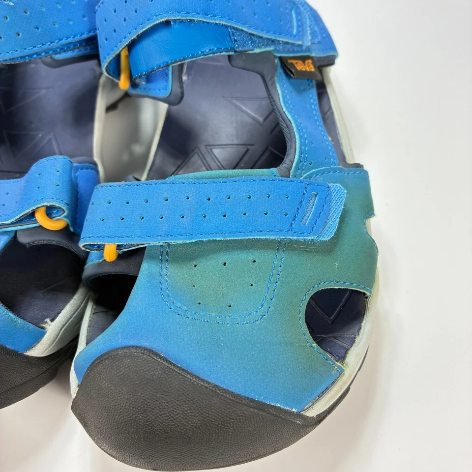 Teva Hurricane Toe Pro Sport Sandals Blue Hook & Loop Closure 106402Youth Size 4 - Image 4 of 4