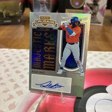 JESUS BAEZ 2025 Panini Crusade Majestic Marks Auto RC- New York Mets #1 /99