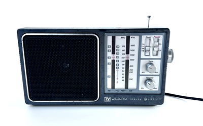 #ad #ad General Electric Portable 4 Band Radio Receiver Model 7 2945A AM FM WB TV Sound $29.00