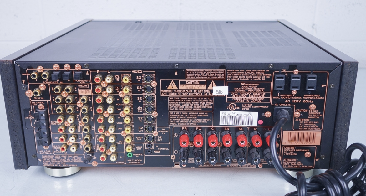 Pioneer VSX 29TX 5.1 Channel 600 Watt Receiver for sale online | eBay