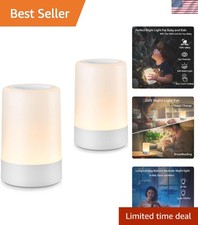 Versatile Touch Night Lamp 2-Pack for Kids - Adjustable Brightness  Portable