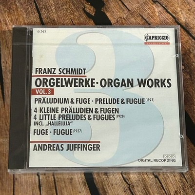 Franz Schmidt   Organ Works Vol. 3 CD 1989 Classical Andreas Juffinger Capriccio