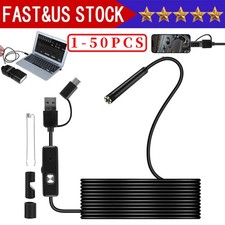 6LED USB Snake Endoscope Borescope HD Inspection Camera For Android Type C Lot
