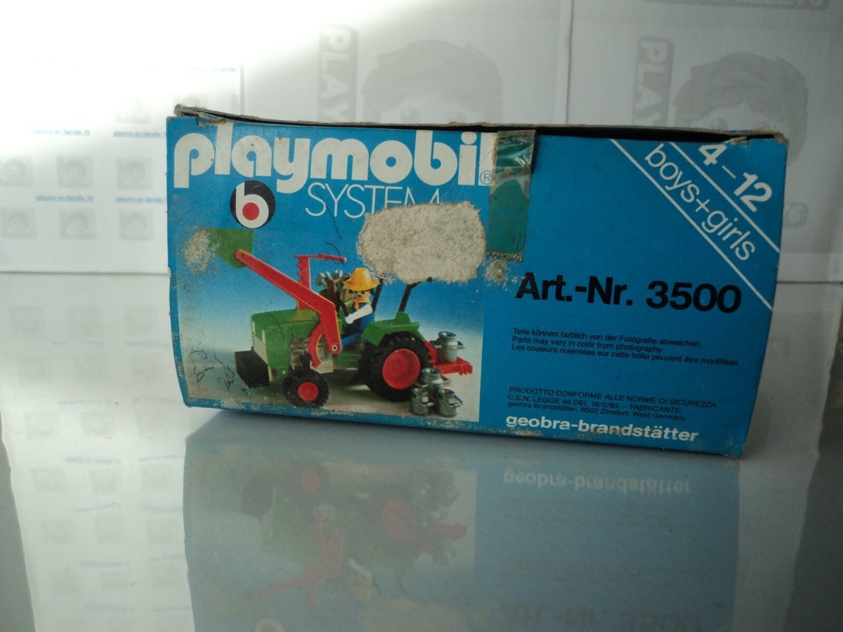 Lot PLAYMOBIL Vintage Fermière Avec Chats, Pots Et Bidons De Lait - Série 3007 De 1998 - Pièces #4