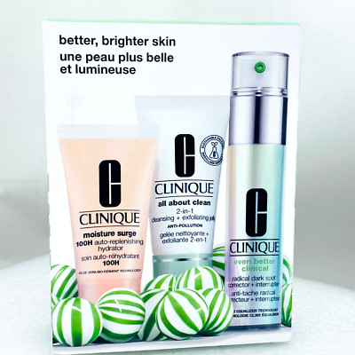 Clinique Better Brighter Skin 3pc Gift Set New in Box