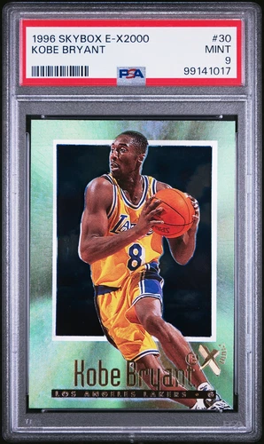 PSA 9 Kobe Bryant RC Rookie #30 1996 Skybox E-X2000 99141017