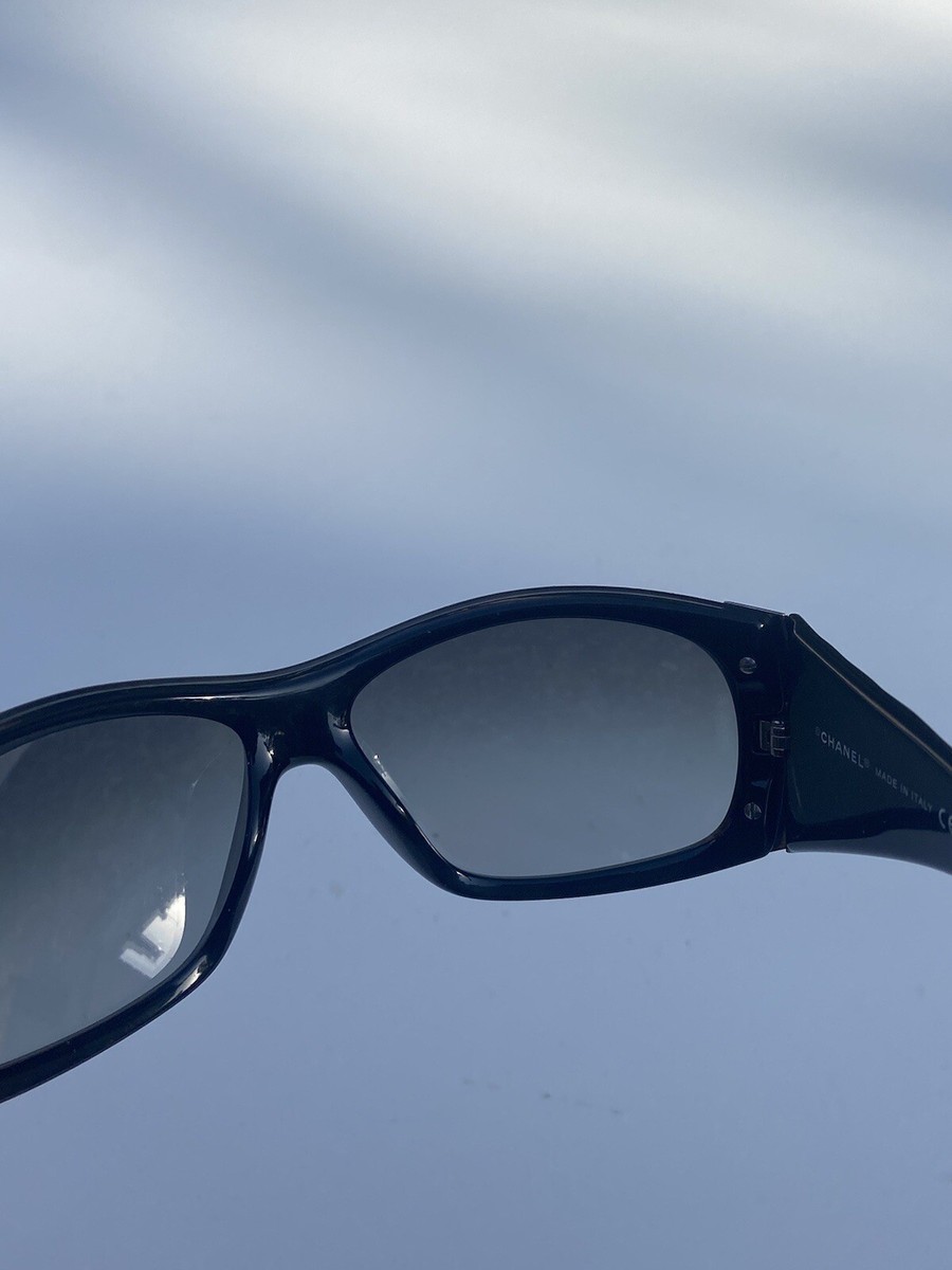 Chanel 6009 Black Shield Sunglasses | eBay Chanel 6009 Black Shield Sunglasses | eBay