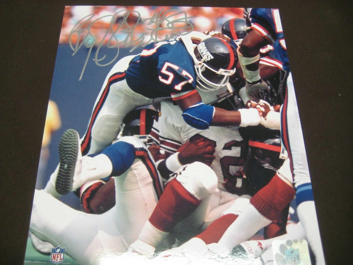 NEW YORK GIANTS SUPER BOWL CHAMPION LINEBACKER BYRON HUNT