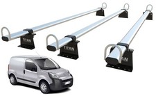 Van Roof Rack 3 Bars for PEUGEOT BIPPER - TITAN WorkReady - ladder bars rack