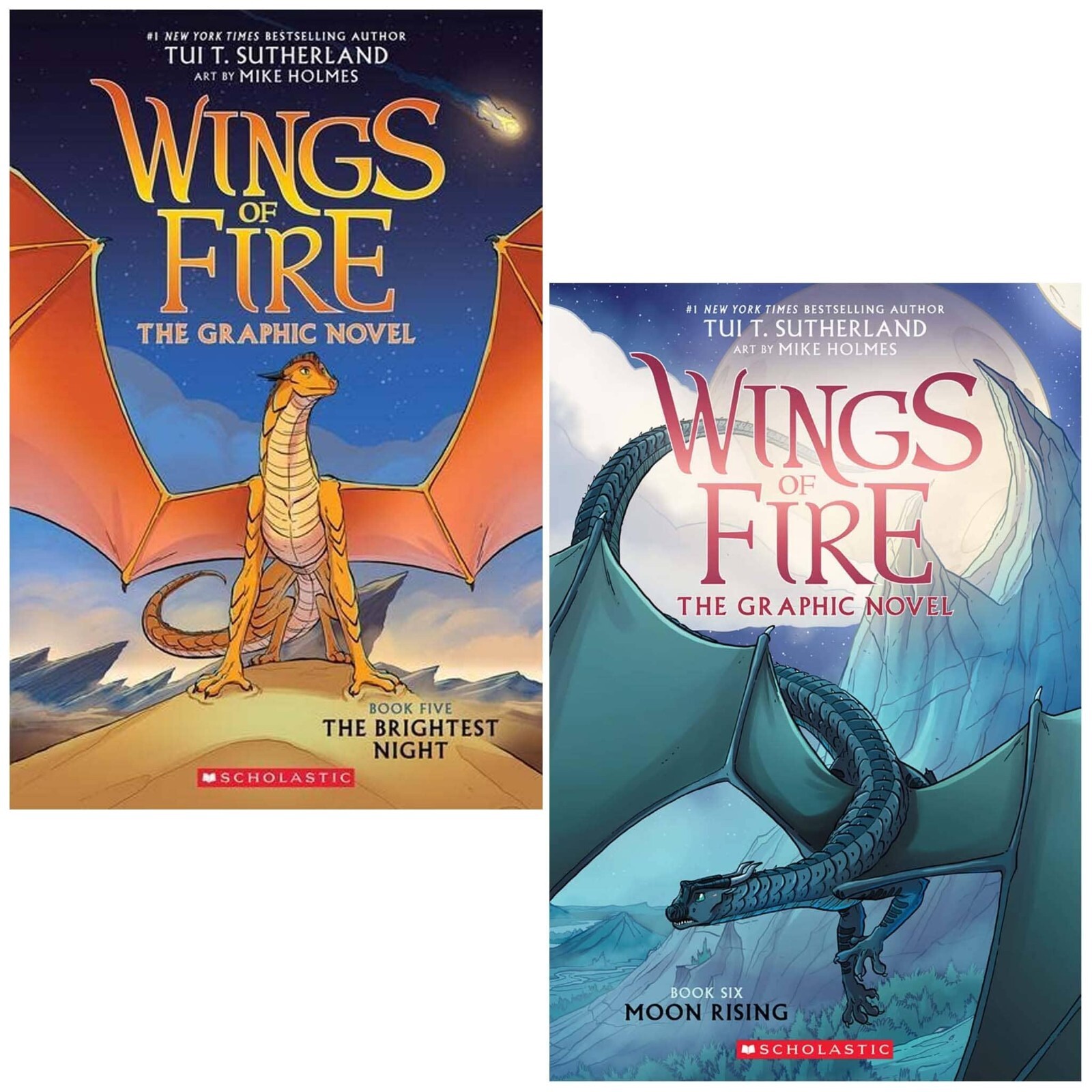 Tui T. Sutherland Unisex Wings Of Fire The Graphic Novel 2 Books Collection Set (The Brightest Night, Moon Rising) - Image 4