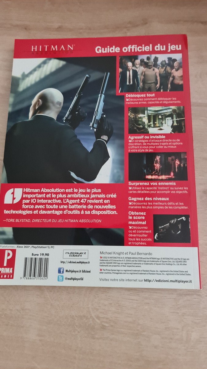 Guide Officiel Du Jeu Vidéo Hitman - Édition Rétro - Très Bon état