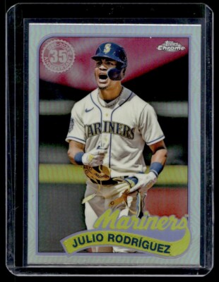 2024 Topps Chrome 1989 #89CB-6 Julio Rodríguez Seattle Mariners
