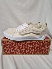 UK 9.5 - Men’s Vans Knu Skool Trainers In Tri-Tone Block Vintage White