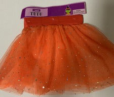    HALLOWEEN GIRLS ORANGE TUTU ONE SIZE 3 ,   