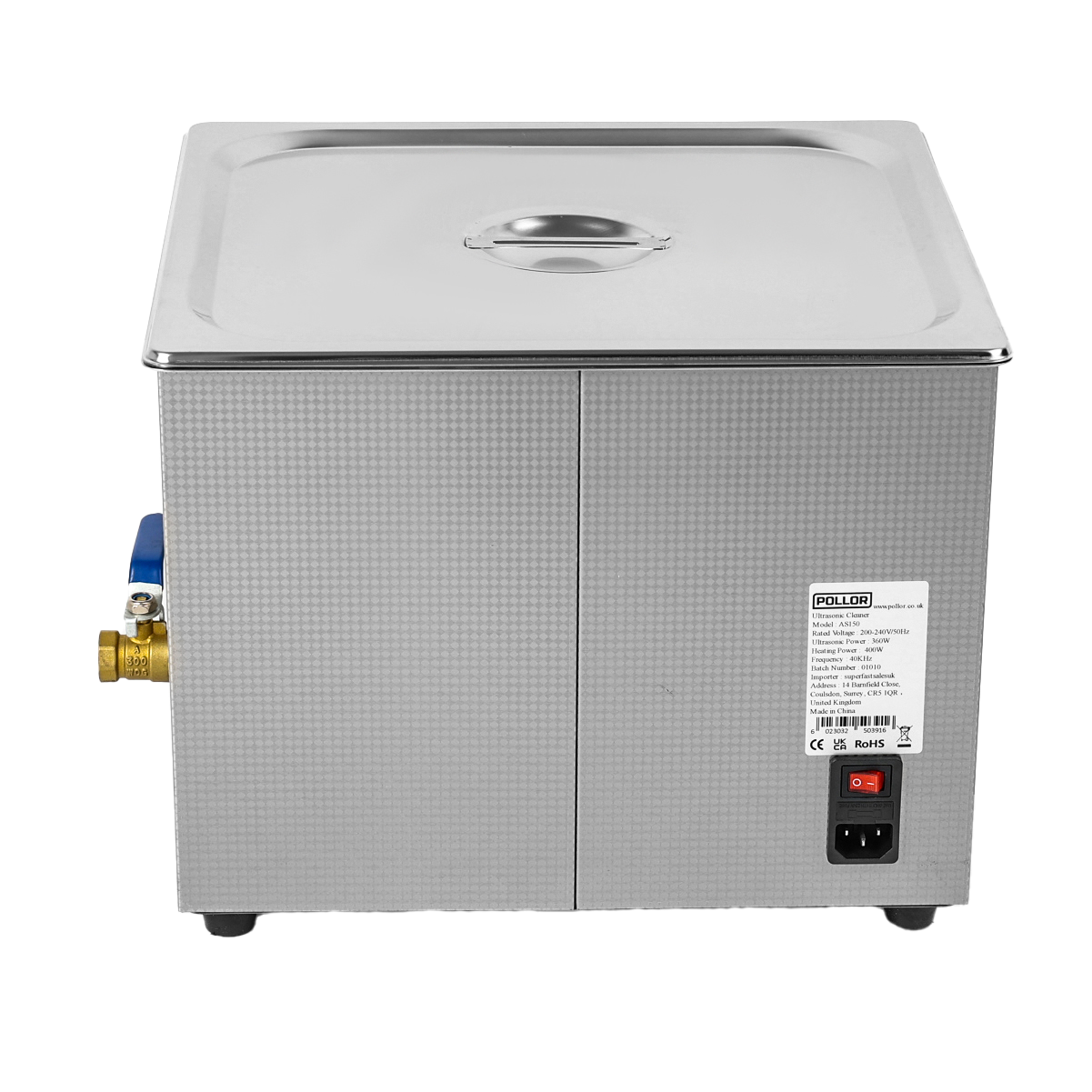 15L Digital Ultrasonic Cleaner Temperature Control Timer Cleaning Bath