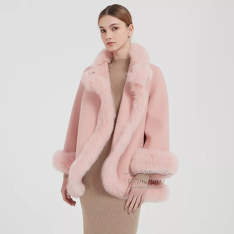 Fur wrap cheap coat