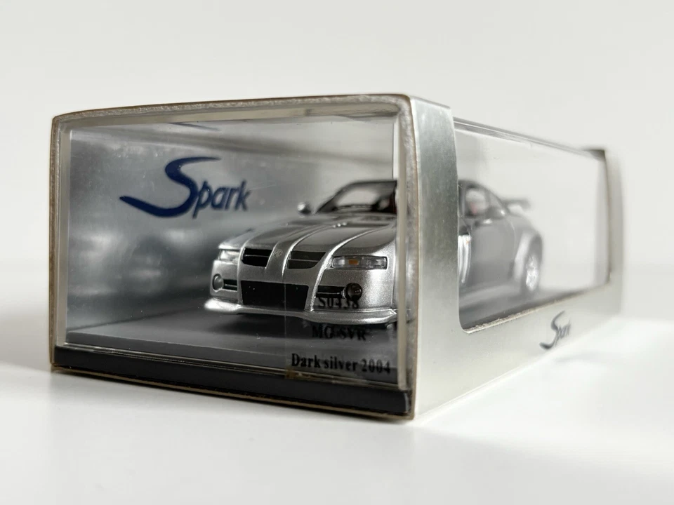 Súper Raro 1:43 Spark Models 2004 MG SVR Plata Oscura ¡En Perfecto Estado!! Foto 4 de 4