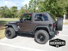 Frameless Soft Top with Mounting Hardware Kit for 2007-2017 Wrangler 2 Door JK