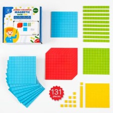 131 Pcs Jumbo Magnetic Base Ten Blocks For Math Place Value Blocks Magnetic Base