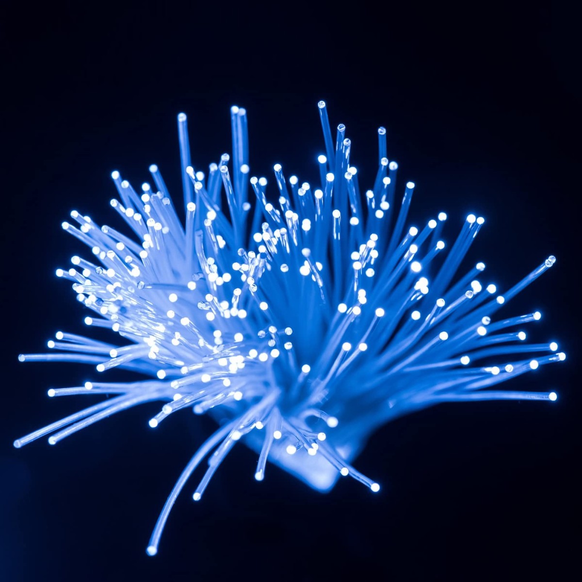OSALADI Light Table Bulk 6pcs Fiber Optic Lamps Wit White Acrylic Base Fiber Optic Centerpiece Sensory Light Decorative Light For Wedding Home Party Table Centerpieces Bulk Thin Optics