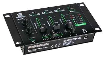 Table de Mixage DJ Mixer 3 Canaux Cue Fonction 2x Line Phono Stereo Rackable PA - Photo 1/4