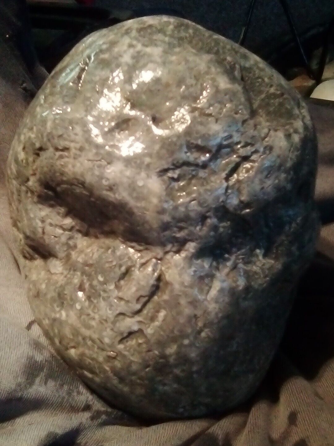Arrowhead / Native American artifact. Stone Head. Elongated Skull! Super Rare!