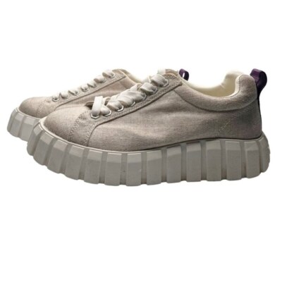 EYTYS ODESSA CANVAS CHUNKY SNEAKERS IN BEIGE - 7,5 US (38)