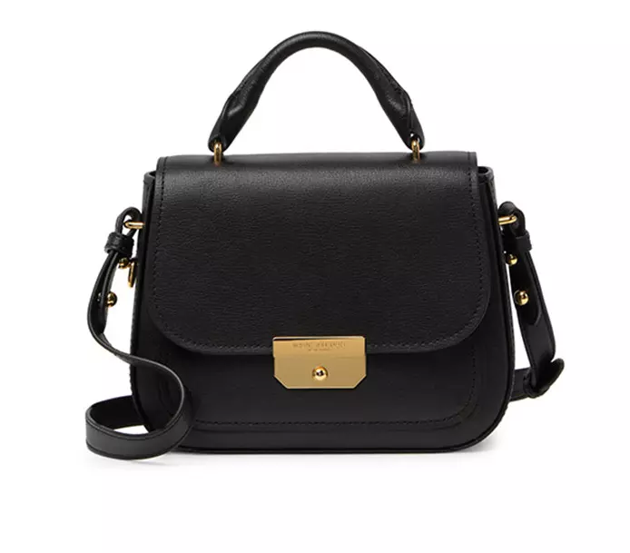 Marc Jacobs Mini Rider Leather Crossbody Bag in Black