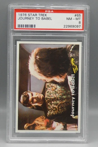 PSA 8 vintage 1976 Topps STAR TREK trading card #65 Journey to Babel SAREK tos !