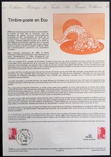 Document Philatélique 1er Jour, Timbre-poste en Ecu, 1988, N°YT 2530