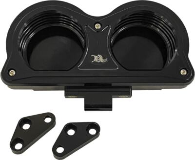 Kens Factory KFH-01 Black Next Level Gauge Relocation Kit Harley FLHX FLTR 14-Up