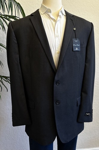 PRONTO UOMO MENS BLAZER SIZE 52XL BIG TALL SPORT COAT GRAY EXTRA LONG JACKET - Picture 3 of 13