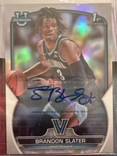 Brandon Slater Villanova Basketball Topps Rookie autograph card Auto /499 NCAA. rookie card picture