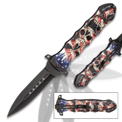 LIBERTYS PRICE POCKET KNIFE LINER LOCK CLIP ASSIST OPENING SPEAR BLADE 9 INCH