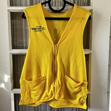 Medium Walmart Proud Associate Employee Uniform Vest Yellow Spark Never Worn M