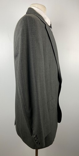 VINTAGE LACROSSE Mens 42L Gray Stripe USA 2 Piece Suit With Dress Pants 34x30 - Picture 6 of 13