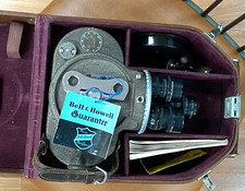 Bell  Howell 16mm Filmo 70 Cine Camera w/3 Lenses Rebuilt Warranty Full Kit 
