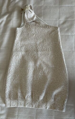 Blush by Us Angels Gold And Ivory Girls Party Dress Cap Sleeves  Size 10 - Picture 1 of 6