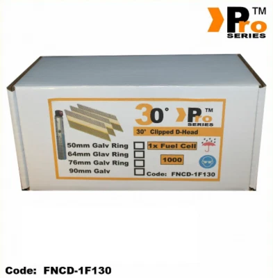 Framing Nails,D-Head 30�, 1040 nails & 1Fuel Cell, For Paslode & Hitachi Nailers
