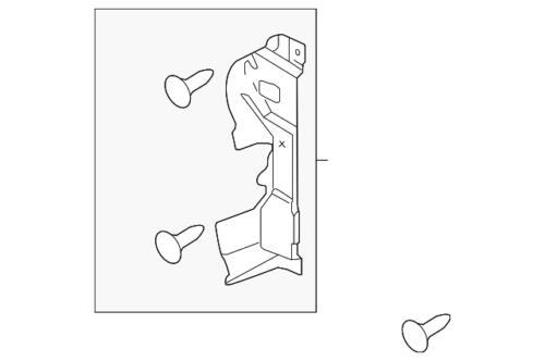 Deflector de aire del soporte del radiador derecho para Ford Taurus 2013-2019 (N/P DG1Z-8310-C)
