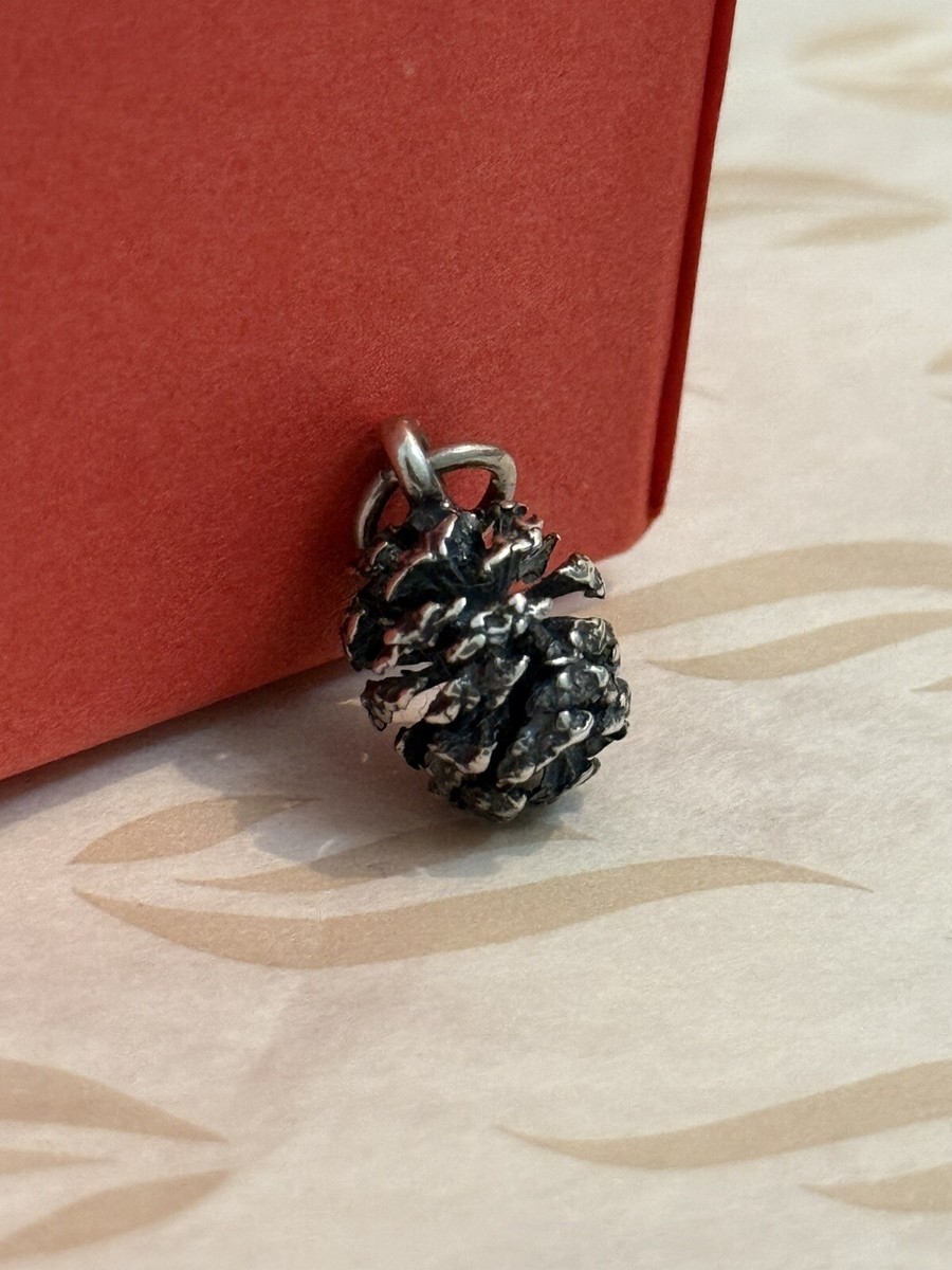 James Avery Retired Sterling Silver Pinecone Pine Cone Charm