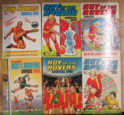 6 EXCITING ROY OF THE ROVE ANNUALS  ** FREE UK POST ** HARDBACK