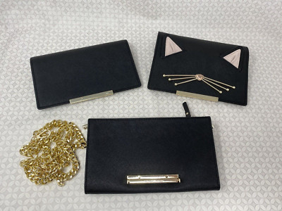 Kate Spade Make It Mine Camilla Covertible Clutch Bag purse w/ Cat Flap