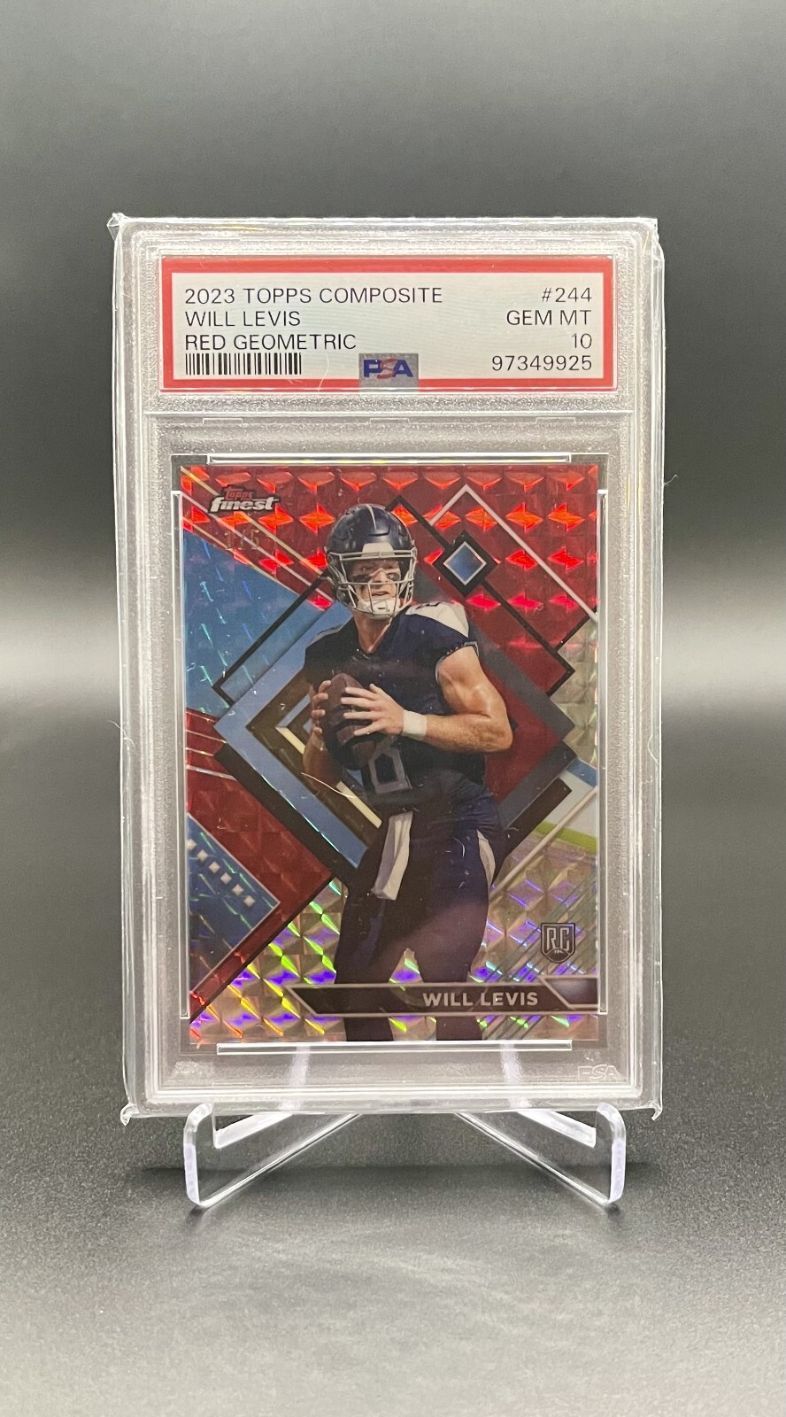 Will Levis Topps Composite #244 Red Geometric