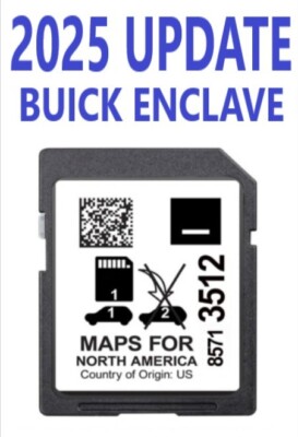 BUICK ENCLAVE 2020-2024 LATEST 2025 MAP UPDATE GPS Navigation SD Card 85713512