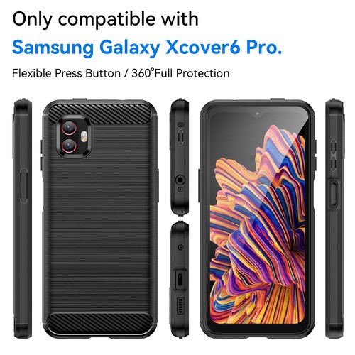 Luxury Shockproof Classic TPU Brushed Cover Case For Samsung Galaxy Xcover6 Pro - Picture 5 of 15