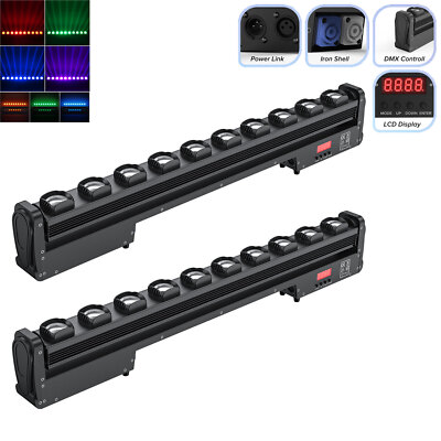 2x 250W Wallwasher Strahler Wash/Beam Licht Bar RGBW 10 LED Bühnenlicht DMX DJ