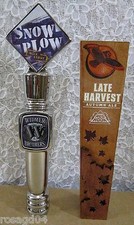 Lote 2 Quitanieves Leche Stout y Cosecha Tardía Otoño Ale Cerveza Grifo Manijas Perillas NUEVO