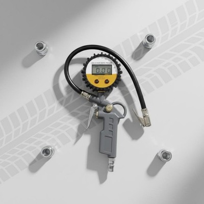 Reifendruckmesser Gerät hohe Genauigkeit Druckluftpistole mit Manometer